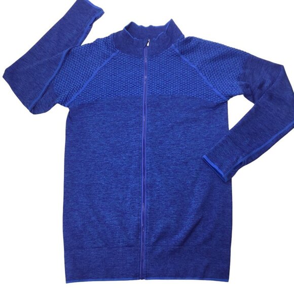 Stella Elyse Active Athletic Jacket Royal Blue Lightweight M/L Full Zip Stretch - Picture 8 of 11